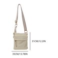 thumbnail image 2 of Bolso cuadrado pequeño unisex Bandolera de viaje de color sólido Bolso al aire libre para mujer y hombre, 2 of 7
