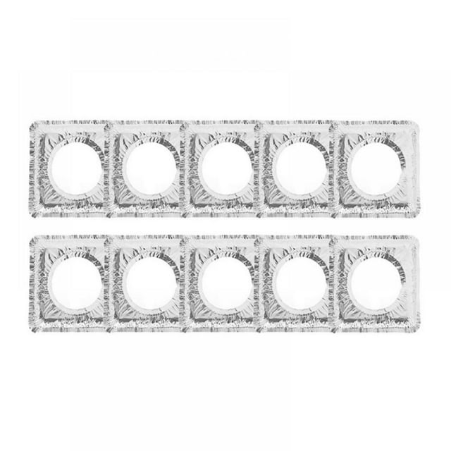 Aluminum Foil Stove Burner Covers Disposable Round Oil Drip Pans, Liner