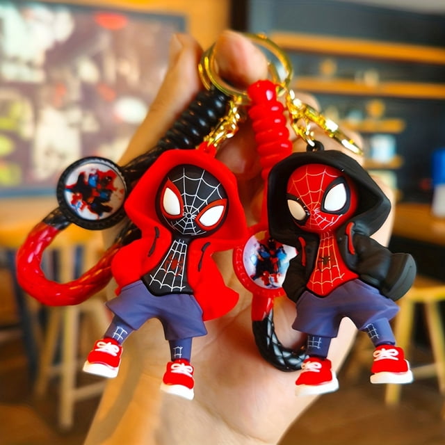 1pc Officially Licensed Spiderman Pendant Keychain - Durable Key Organizer, Stylish Phone Accessory, Versatile Bag Hanging Pendant - Perfect for Fans and Collectors