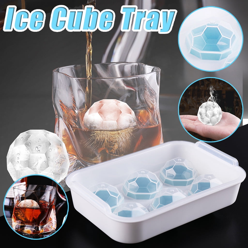 Whiskey Silicon Ice Cube Ball Freeze Maker Mold Sphere Mould Tray Round Bar AU# 