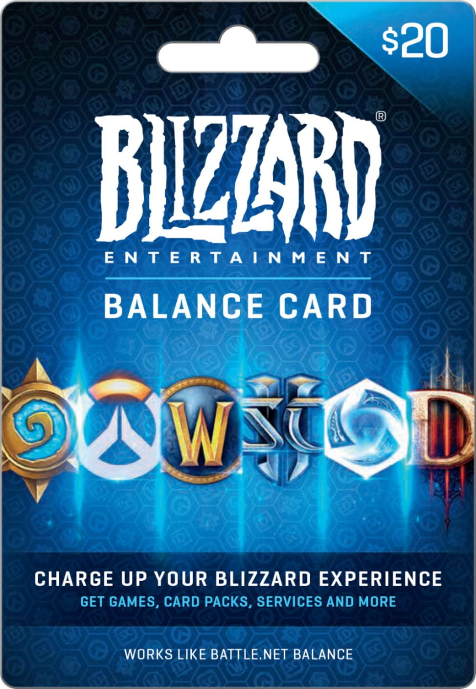 Blizzard Entertainment Balance $20 Gift Card BLIZZARD BALANCE