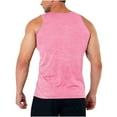 thumbnail image 6 of lmcalzta Mens Athletic Tank Tops Summer Crew Neck Gym Sleeveless Undershirts Workout Biker T Shirts, 6 of 7