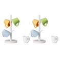thumbnail image 4 of M Buder Soporte para Tazas y Tazas de Casa de Muñecas en Miniatura Muebles de Decoración Accesorios para Cocina Comedor Juguetes para Niños de 3+ Años Accesorios de Bricolaje Regalo Festivo, 4 of 9