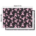 thumbnail image 5 of Pink Breast Cancer Summer Placemats Table Placemats Set Of 6-Linen Kitchen Washable Placemats Table Mats 11.8"x17.7" Non-Slip Heat Resistant, 5 of 5