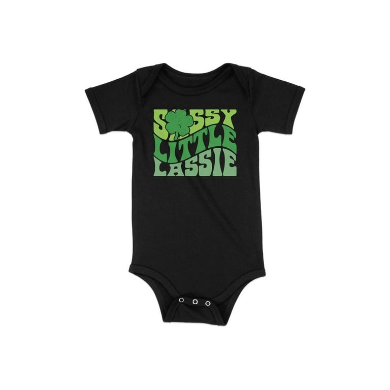 Sassy Little Lassie Onesie, St. Patrick's Day Baby Outfit, Irish