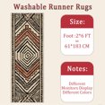 thumbnail image 6 of 2x6 FT Kitchen Runner Rugs Non Skid Washable, Faux Wool Rug Runners for Hallways Bathroom Carpet Runner, Soft Indoor Modern Floor Rug for Entryway Laundry Room, 6 of 11