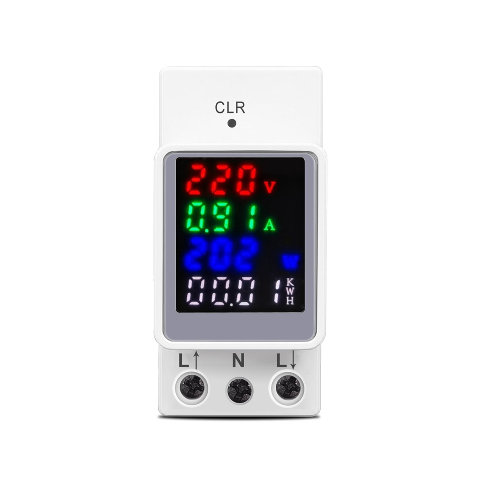 4IN1 AC 100A Age Current Electric Energy Monitor Meter AMP Meter Ammeter Din Rail ,Live Data