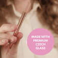thumbnail image 3 of Czech Glass Cuticle Pusher by Bona Fide Beauty - Duel Ended Manicure Stick in Pink, 3 of 5