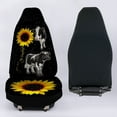 thumbnail image 5 of POLERO Automobile Seat Cover Sets, Bling Sunflower Cow Print Car Accessories for Women Men Set of 2 Pack, Auto Interior Decoration Soft and Durable, 5 of 7