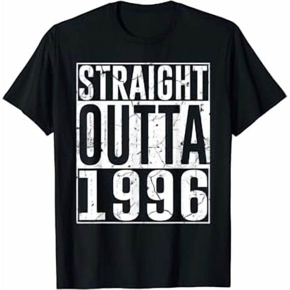 27th Birthday Gifts Straight Outta 1996 Vintage 27 Years Old T-Shirt