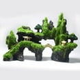 Windfall Aquarium Artificial Rockery Moss Rock Resin Stone Fish Tank