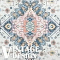 thumbnail image 4 of Softlife Ultra-Thin Chenille Vintage Area Rug Oriental Tribal Antique Carpet Boho Style, 7' x 10', Beige, 4 of 8