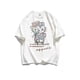 thumbnail image 2 of Hello Kitty-Camiseta de algodón de manga corta con estampado divertido para niña, Top holgado de media manga con personalidad, novedad de verano, 2 of 5