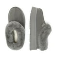 thumbnail image 3 of EVER AU Women Topknot Leather Slippers - Grey, 3 of 11