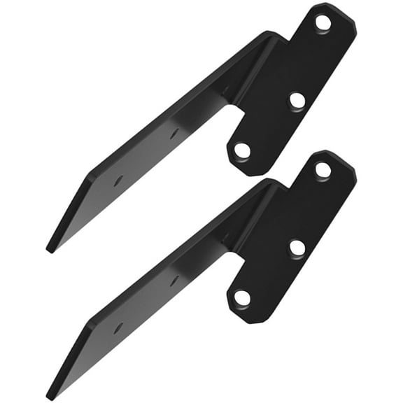 Worgeous Floating Wall Shelf Brackets Made from Cold Rolled Steel for Home Black 2pcs