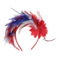 thumbnail image 3 of Unique Bargains 1 Pc Headband Three Colors Feathers Hair Accessories for Women Red White, 3 of 5