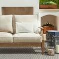 thumbnail image 2 of Sorra Home  Outdoor Boucle Pillow Set of 2 13 in H x 20 in W x 6 in D - Snow, 2 of 5