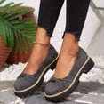 thumbnail image 4 of Bkhluea Women Knotted Platform Loafer Shoes Slip On Comfortable Footwear For Office Work Daily Casual Outdoor Activities, 4 of 7