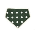 thumbnail image 4 of Dark Green Houndstooth Reversible Dog Bandana by Uptown Pups, 4 of 9