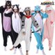 thumbnail image 2 of AIMINYZ ODM diseño de moda invierno personalizar Animal Linda Sudadera con capucha Polar pijamas suaves Cosplay personalizado para adulto Onesie gato, 2 of 3
