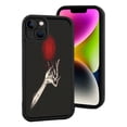 thumbnail image 2 of Stylish iPhone 15 Case - Lightweight Yellowing Resistant with Unique Skeletal Hand Design Holding Red Object - Perfect Protection for Your Device, 2 of 6