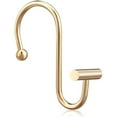 thumbnail image 6 of Shower Curtain Hooks Rings,Brass Decorative Rings for Bathroom Rod,Shower Hangers T Shaped, 6 of 6