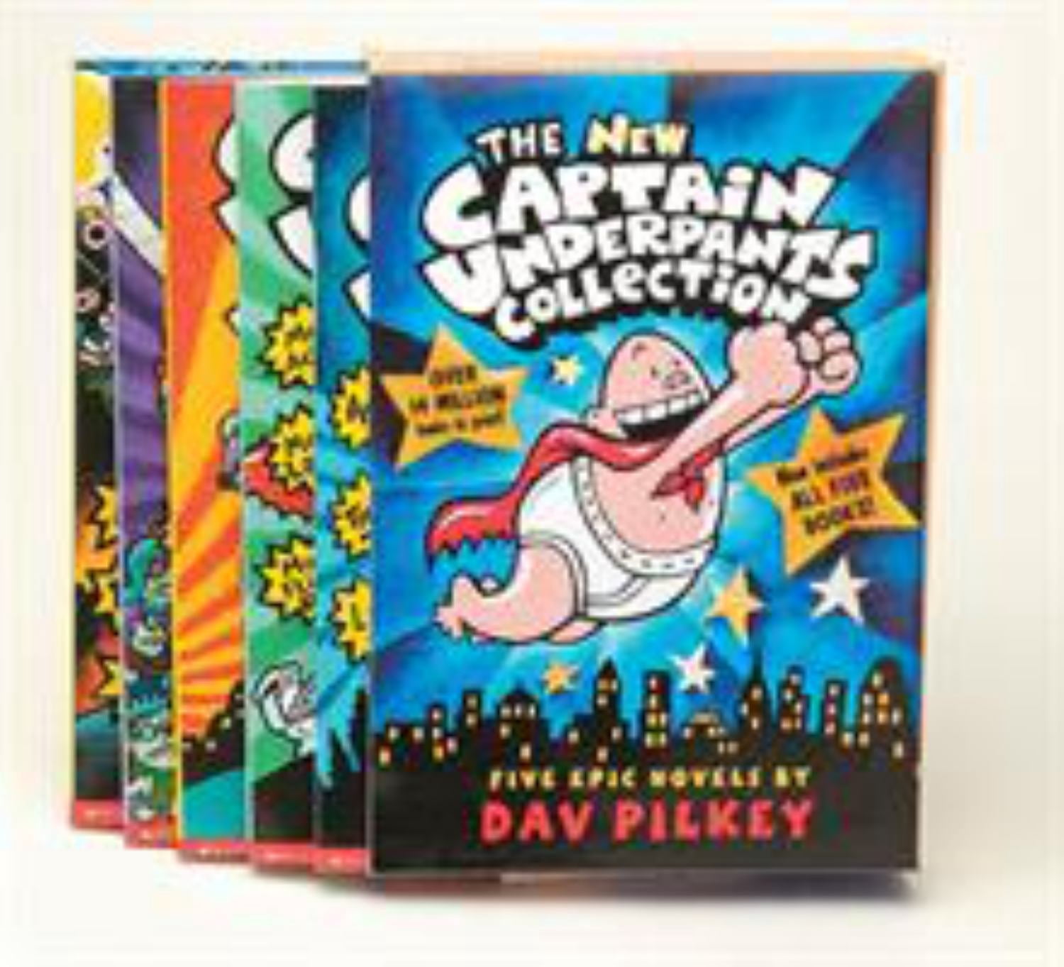 Dav Pilkey, Boxed Set, Captain Underpants #1-5, Full-Color