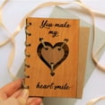 thumbnail image 2 of Wooden Heart Shaped Valentine's Day Greeting Card For Lovers Greeting Organizer Book with Pockets Valentines Day Husband Mixed Cards for All Occasions Colorful Cards And Envelopes Message Cards, 2 of 4