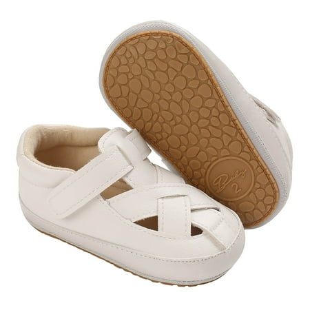 

Knosfe Summer Children Slippers Toddler 6M-2Y First Walkers Infant Baby Rubber Sole Sandals