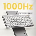 thumbnail image 6 of Flow Lite 100 Keys Low Profile Mechanical Keyboard, Swappable Rechargeable Wireless Keyboard with 2.4G Receiver, Bluetooth and Wired Connection for Windows, Mac/ Specter Linear Switches (Off-white), 6 of 9