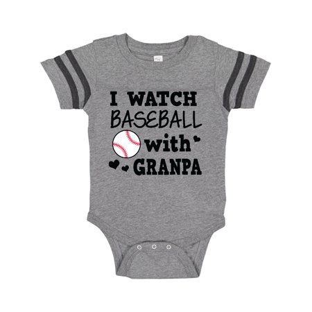 

Inktastic I Watch Baseball with My Granpa Gift Baby Boy or Baby Girl Bodysuit