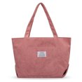 thumbnail image 1 of Bolsos Casuales Mujer Bolso Mano Pana Bolso Compras (rosa), 1 of 9
