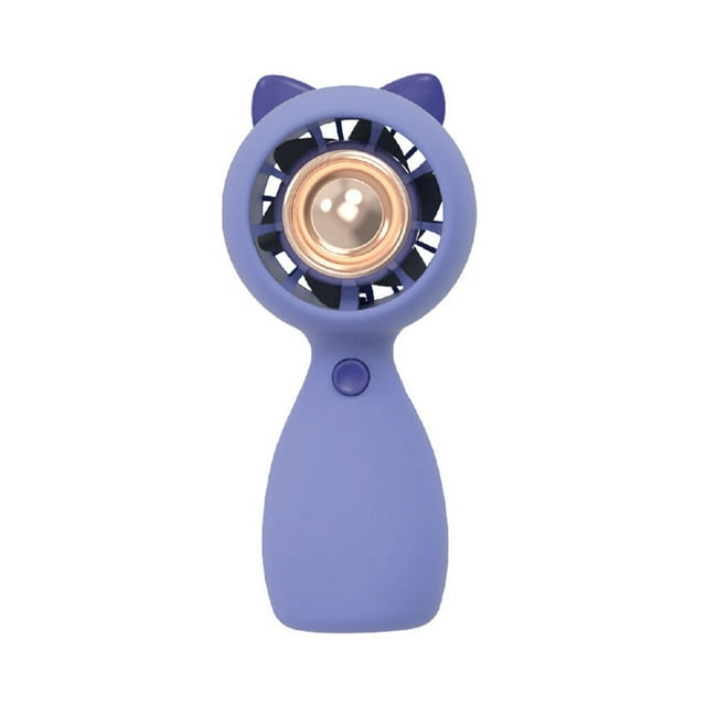 Mini Handheld Fan Rechargeable Portable Single Speed Personal Cooling Household Battery Operated Air Cooler for Outdoor Blue