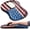 HK010-USA Flag, variant on Waterbb Ergonomic Mouse Pad Wrist Support with Massage Design, Wrist Rest Pain Relief Mousepad with Memory Foam&Non-Slip PU Base, Mouse Pads for Wireless Mouse & Desk (12x8 inch,Devil's Horn)