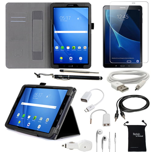 format Som regel rester Galaxy Tab A 10.1 Case and Accessories - DigitalsOnDemand 10-Item Kit for Samsung  Tab A 10.1 T580 - Leather Cover, Screen Protector, Stylus, Charger,  Earphone, OTG (will Not Fit Tab A 10.1