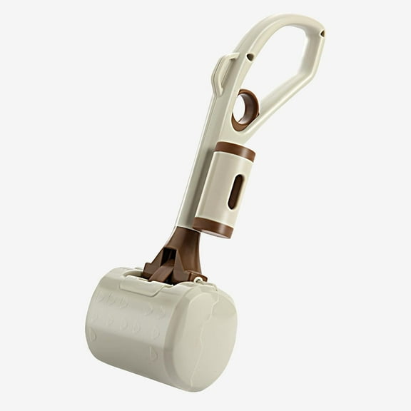 ECO PET SUPPLY Dog Pooper Scooper for Large and Small Dogs, with Bag Attachment, Brown