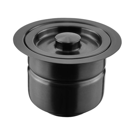 4.5" Stainless Steel Basket Drain in Black