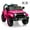 Pink, variant on BeesClover 12V Kids Ride On Truck Car, Battery Powered Electric Vehicles with Remote Control, Spring Suspensions, 3 Speeds, LED Lights, Music, MP3, Ride On Toy Car for Children Toddles Boys Girls
