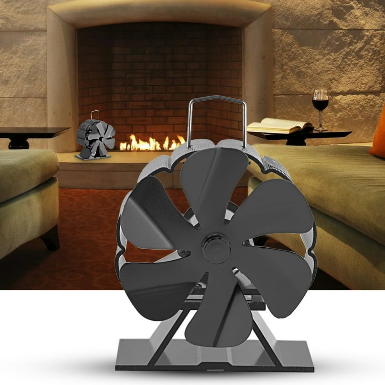 Fairnull Stove Fan No Battery Required Low Noise Heat-Resistant High Speed  Rustproof Keep Warm Aluminum Alloy Efficient Heat Distribution Fireplace  Stove Fan Home Supplies - Walmart.com