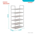 thumbnail image 2 of Zapatera Organizador Tubular 6 Niveles Resistente Portatil Elly Decor FK-M20P5-BK, 2 of 7
