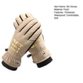 thumbnail image 7 of NIBOLOG 1 Pair Ski Gloves Water-Resistant Plush Lining Thickened Winter Warm Gloves Unisex Touchscreen Snowboarding Gloves, 7 of 7