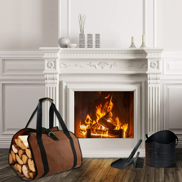 50 Firelighters with Waxed Canvas Storage Set