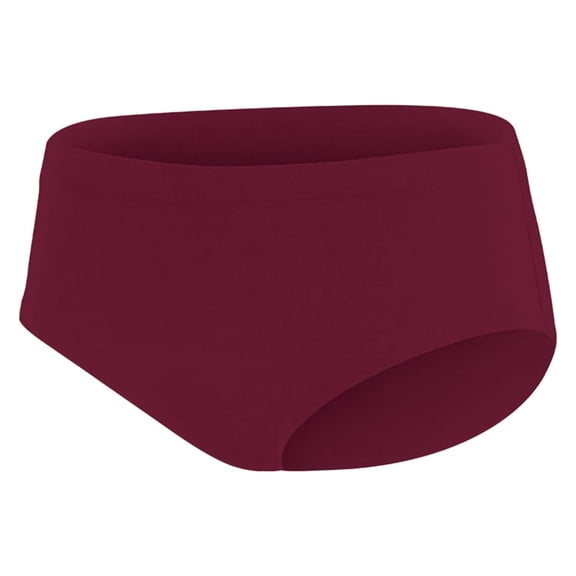 Chassé Girls Basic Cheerleading Briefs - Comfortable Lightweight Fit (Maroon, YS)