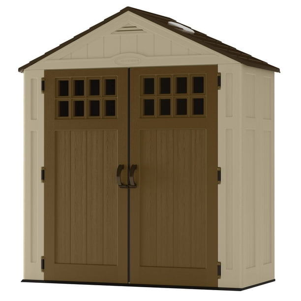 Suncast Everett® 6'x3' Storage Shed for Backyard, 94 cu. ft., Vanilla
