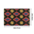 thumbnail image 3 of Vintage Aboriginal Tribe Style Red Rugs Doormat, Non-Slip Machine Washable Carpets Floor Door Mat , 36" x 24", 3 of 7