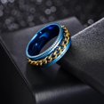 thumbnail image 3 of Mens Anxiety Rings Fidget Rings For Men Women Chain Spinner Rings For Kids Teen Titanium Steel Rings, 3 of 5