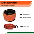 thumbnail image 5 of Forester Arborist 3/16 in x 166 ft Orange 100% Polyester Slick Throw Rope, 2 Piece, 5 of 6