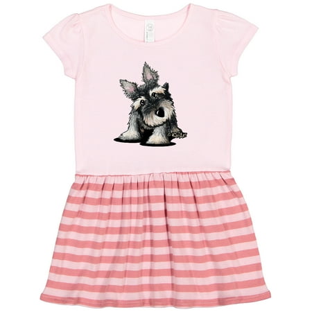 

Inktastic Curious Schnauzer Gift Toddler Girl Dress