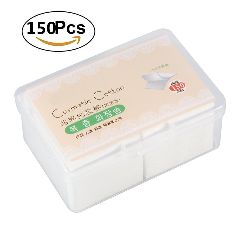WALFRONT 150PCS Disposable Makeup Cotton Pads, Facial Makeup Remover