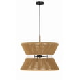 thumbnail image 4 of 58596-FBWAL Craftmade Lighting Serena - 6 Light Pendant-21.5 Inches Tall and 24.13 Inches Wide-Flat Black/Walnut Finish, 4 of 11